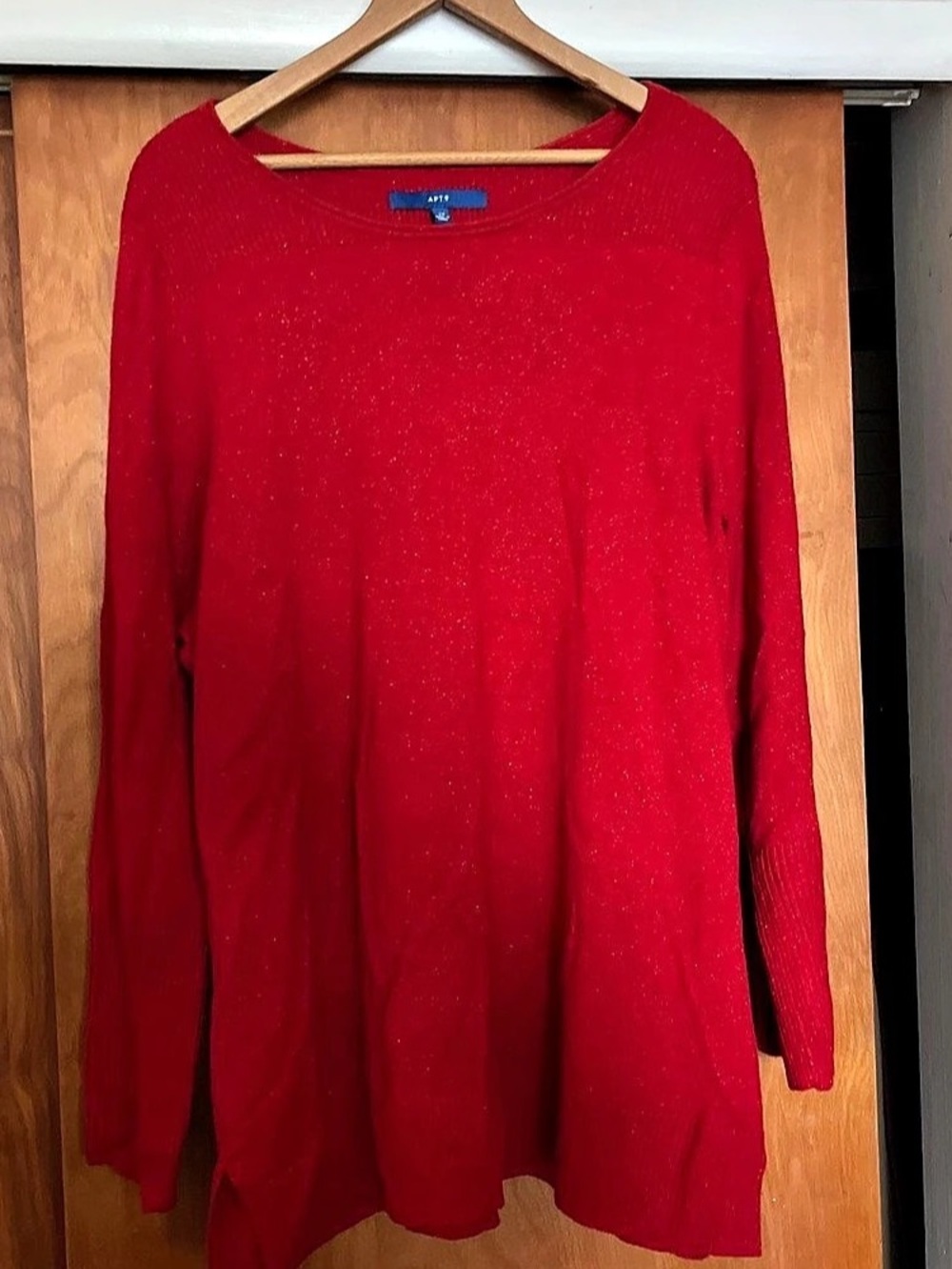 APT 9 Red Crew Neck Sweater